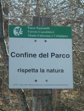 Il cartello del Parco